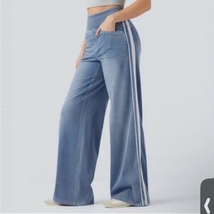 HALARA Blue Wide Leg Jeans Medium Petite